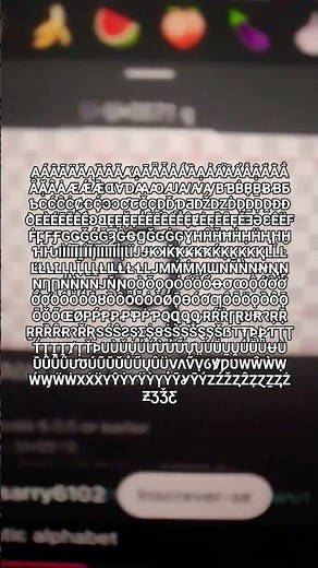 Letters of the latin alphabet