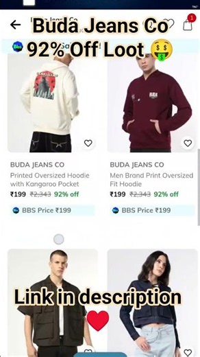 Buda Jeans Co Upto 92% Off Loot 🤑🤑 #fashion #shopping #fashiontrends