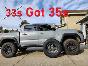 From 33s to 35s - 3rd Gen Toyota Tacoma TRD Off-Road
