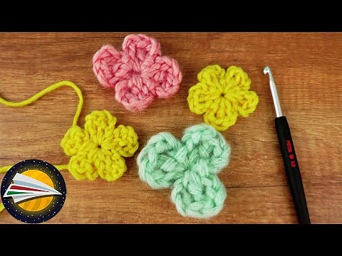 Virág horgolás 🌼 Egyszerű útmutató kezdőknek is | Tavaszi dekor maradék fonalból