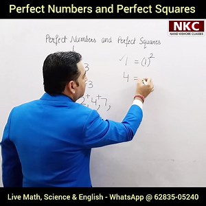 Difference between Perfect Numbers and Perfect Squares | Maths Solutions by Nand Kishore