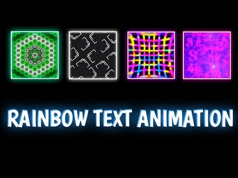 Moving Rainbow Text FX | Trending Animation Pack