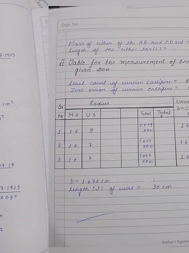 ||Practical - Young's Modulus by Searle's Dynamic Method ||#shorts #youtubeshorts