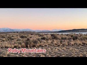 Oh the beautiful Ruby Mountains and the pink sky 🏔️ 🌅 #rubymountains #nomadlife #pinksky #nevada #mountainviews | Donna Poma Fife