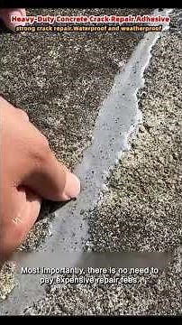 ✨ Fix Concrete Cracks in Minutes! 🏗️ #diyhacks #homerepair