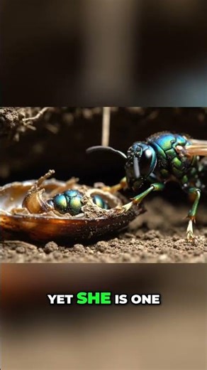 ✨ From PEST to JEWEL: A Wasp’s Brutal Beauty! #shorts