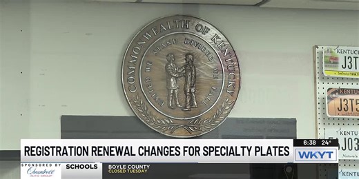 Kentucky announces changes to car registration renewals