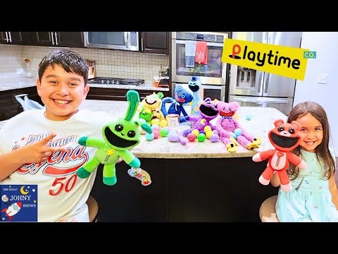 Poppy Playtime in Real life Epic Egg Hunt with Huggy, Kissy, Doey the Doughman Adventure!