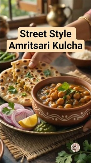 Amritsari Kulcha Recipe | Crispy & Stuffed Punjabi Kulcha | Street Style Kulcha at Home 😋🫓 #food
