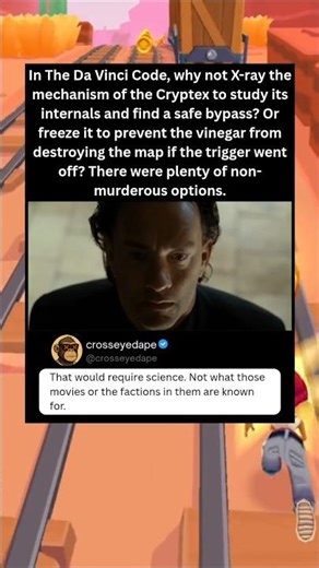 In The Da Vinci Code, why not X-ray the mechanism of the Cryptex to study its internals and find a