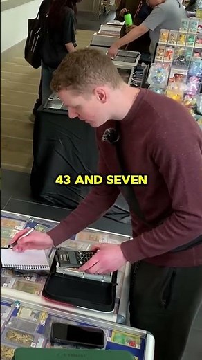 He didn't expect to get TWO PSA graded cards | Pokemon Card Vendor POV #pokemon #pokemoncards #tcg