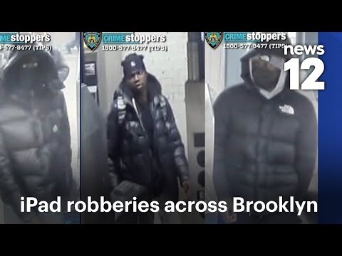 Police search for three people tied to iPad robberies across Brooklyn | News 12