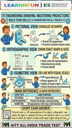ITI#AITT#1st_Year#ED_Pictorial_Orthographic_Isometric_View Set11