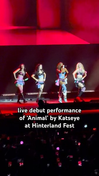 During Hinterland Music Festival Katseye performed their new single ‘Animal’ via:@notaverylemon