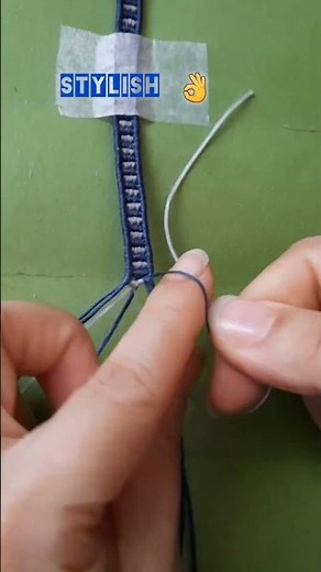 💙Stylish macrame Bracelet for men &women 🩷lovelyart 🩷 #lovelyart #macramebracelet #tutorial