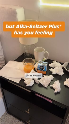 Alka-Seltzer on Instagram: "Turn your UGHs into Ahhhs, fast, with Alka-Seltzer Plus® Cold and Flu Effervescents"
