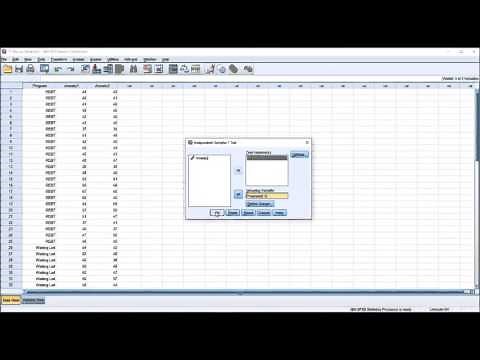 Comparison of Independent-Samples T Test and Paired-Samples T Test using SPSS