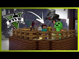 🔴GTA 5 - MINECRAFT MOD, CREEPER EXPLODIU TUDO ??