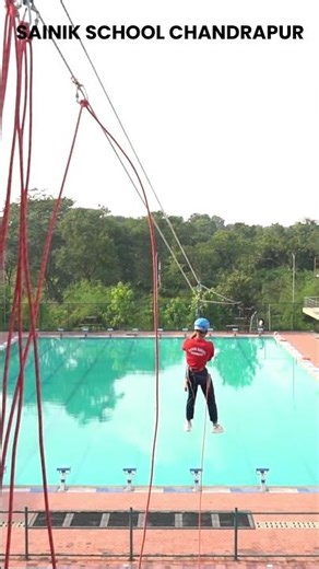 Sainik School Chandrapur Adventure Camp | Zipline Moments #sainikschoolchandrapur #zipline #viral