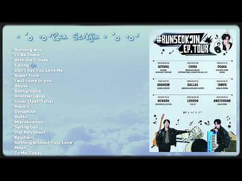 BTS - Run Seokjin _EP. Tour SETLIST | - Playlist -