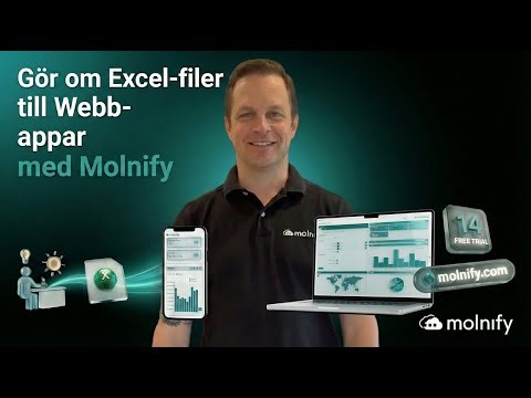 Gör Excel till webbappar - utan kod | Molnify
