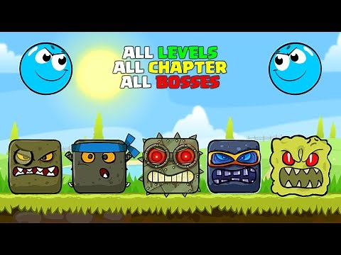 RED BALL 4: Funny Blue Ball Journey ALL LEVELS (1-75) Complete Game Walkthrough VOLUME 1,2,3,4,5