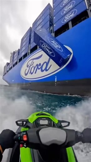 The man found a cargo container at ocean #shorts