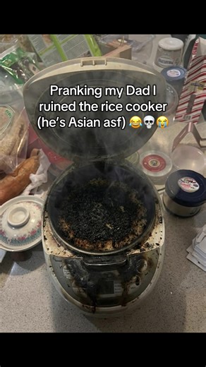 I’m in big trouble 😂 #rice #asian #dad #prank #funny