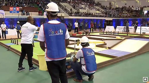 ABU ROBOCON 国际赛 中国东北大学 vs 斯里兰卡