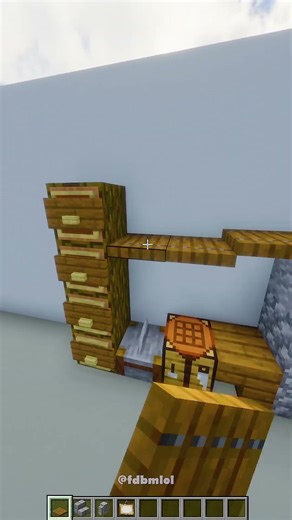 Minecraft Easy Stonemason Table! #minecraftshorts #design #build