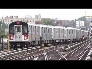 NYC Subway HD 60fps: Weekend G.O. Flushing Bound 7 Express Trains @ 74th Street-Broadway