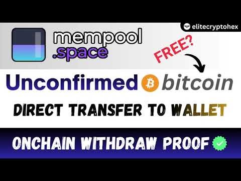 Unconfirmed Bitcoin transaction | Mempool script