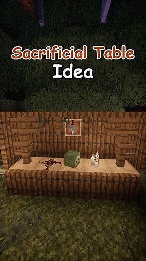 How to build a Sacrificial Table in Minecraft! #minecraft