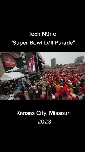 Tech N9ne Super Bowl LVII Parade in Kansas City 2023