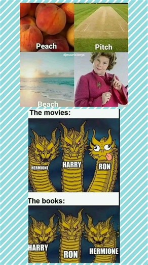 Movies vs Books: The Real Trio Power Shift 😂🐉#shorts #memes #harrypotter