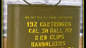 一盒M1加兰德步枪弹药，便能看出美军后勤保障强大 军事迷 军事爱好者 军事科普