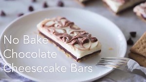 How to Make no bake Chocolate Cheesecake Bars By: Preppy Kitchen | MetDaan Cakes