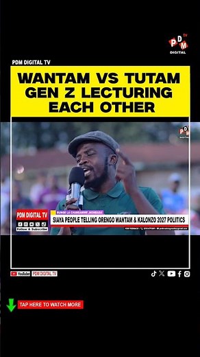 WANTAM VS TUTAM GEN Z LECTURING EACH OTHER #kenyanews #kenyanlatestnews #bungelamwananchi