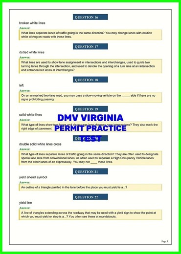 DMV VIRGINIA PERMIT PRACTICE TEST video