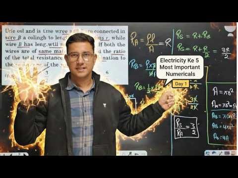 Class 10 Physics Electricity | 5 Most Important Numerical Questions for Board Exam 2026 l Alok Sir