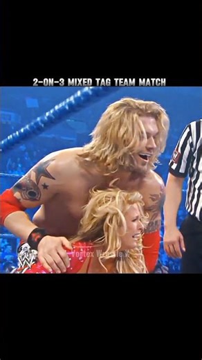 Edge & Kelly vs Ziggler & Laycool 🥶🔥| 2-on-3 Mixed Tag Team Match ☠️😱| Smackdown 2011 🥵 Edit