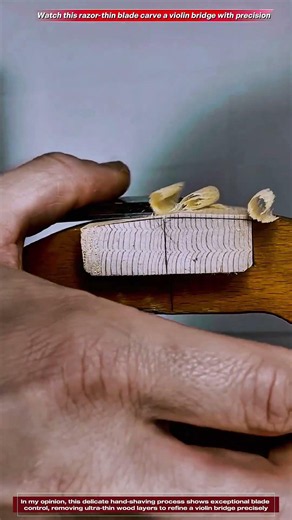 Manual Violin Bridge Carving Tool : How Fine Wood Curves Are Made