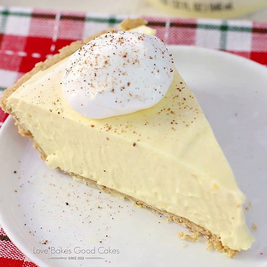 556K views · 1.2K reactions | Your holiday won’t be complete without this No-Bake Eggnog Pie! It’ll become a family favorite! FULL RECIPE: https://www.lovebakesgoodcakes.com/no-bake-eggnog-pie/ PIN IT: https://www.pinterest.com/pin/235383518004485661/ | Love Bakes Good Cakes | Facebook