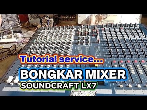 Service mixer soundcraft lx7..// channel banyak yang eror...!