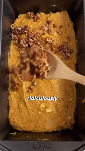 Cheesecake Pumpkin Bread ✨ This easy recipe combines pumpkin bread with a creamy cheesecake layer,