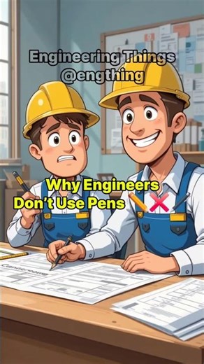 Why Engineers Use Pencil, Not Pen #shorts #engineer #pencil