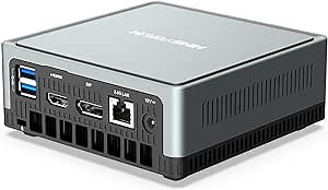 MINISFORUM UM350 Mini PC 16GB DDR4 RAM 512GB SSD AMD Ryzen 5 3550H Desktop Computer, 4K@60Hz HDMI/DP/USB-C Outputs, 2.5G LAN, Radeon Vega 8 Graphics, Support Auto Power On