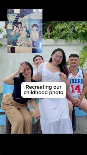 5.5K views · 51 reactions | Pwede gawin sa reunions this Holiday season. Recreating your old photos as siblings, friends or family. ❤️ #throwback #pastandpresent #beforeandafter | Ivan Orville | Facebook