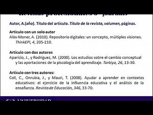 Referencias según las Normas APA 6ta Edición