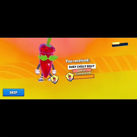 #stumbleguys #shorts Finally I got new Ruby Chili Special skin ( Scam)!!